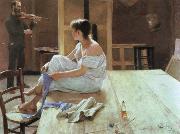 Richard Bergh after the pose china oil painting reproduction